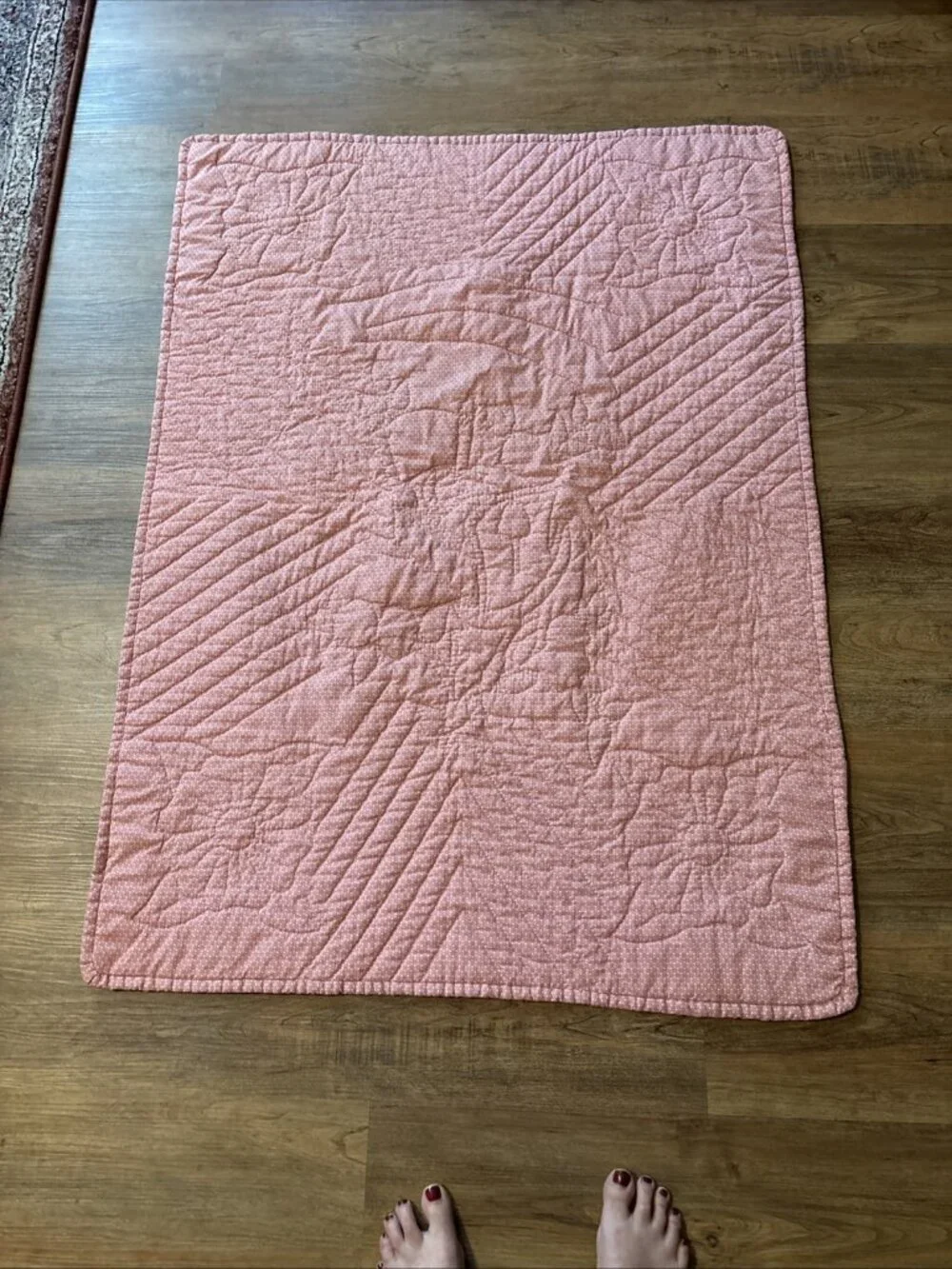 Embroider Baby Girl Blanket Rock A Bye Baby Size Crib